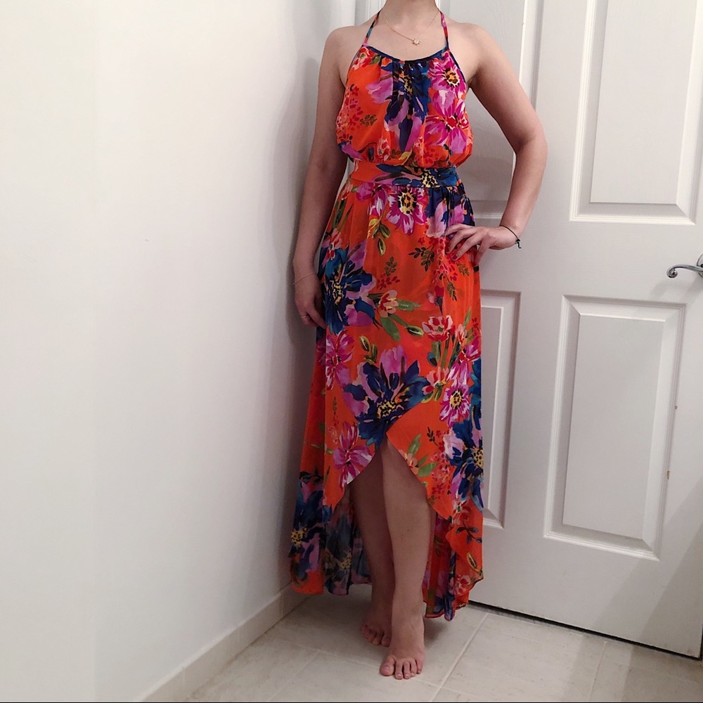 Bisou Bisou high-low maxi dress